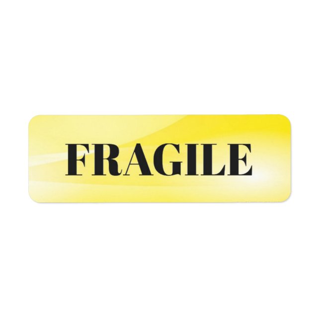 Fragile Return Address Label (Front)
