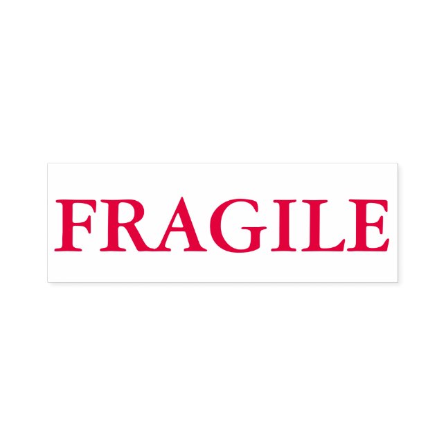 "FRAGILE" Self Inking Stamp In Red Ink (Design)