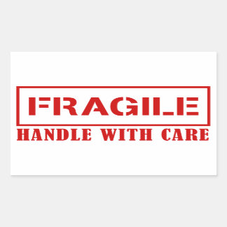 Fragile sticker - handle with care - Fargile stamp