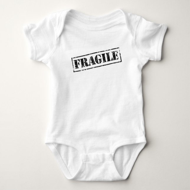 Fragile Vintage Baby Bodysuit (Front)