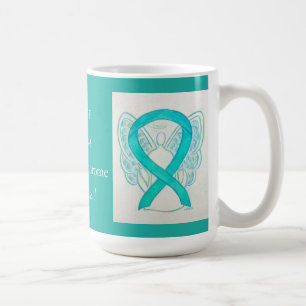 Fragile X Syndrome Awareness Ribbon Angel Mug