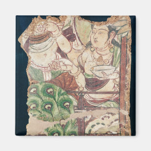 Fragment depicting a Buddhist paradise Magnet