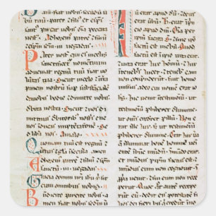 Fragment from a Cathar manuscript Square Sticker