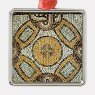 Fragment from the floor of the Roman Baths Metal Tree Decoration