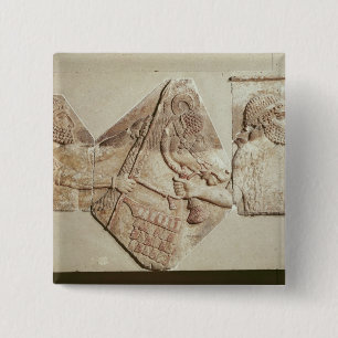 Fragment of a depicting Median tributaries 15 Cm Square Badge