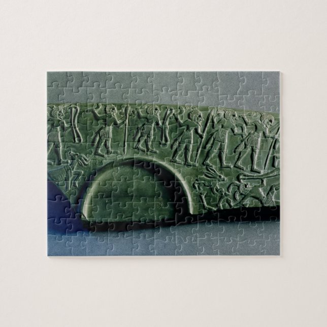 Fragment of a palette with a hunting scene, from A Jigsaw Puzzle (Horizontal)