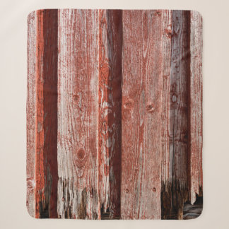Fragment of an old painted wooden wall. Background Sherpa Blanket
