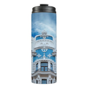 Fragment of Art Nouveau style (Jugenstil). The arc Thermal Tumbler