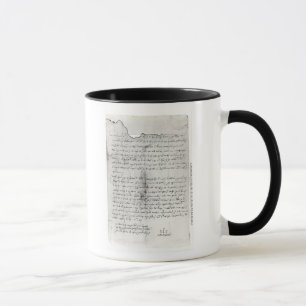 Fragment of letter written by Christopher Mug
