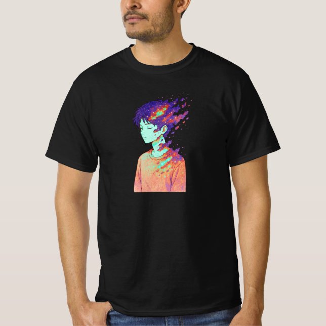 Fragmented Cosmos • Pieces of My Identity Drifting T-Shirt (Front)