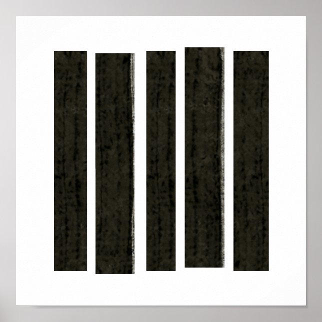 "Fragmented Despair" Modern abstract by Fran Bail Poster (Front)