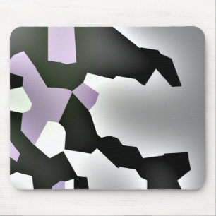 "Fragmented Dream" Digital Abstract Art Mouse Pad