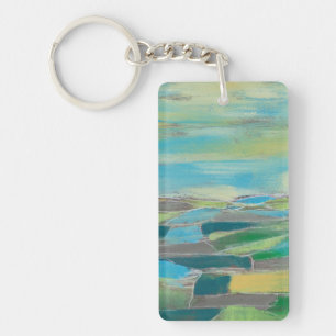 Fragmented Field I Key Ring