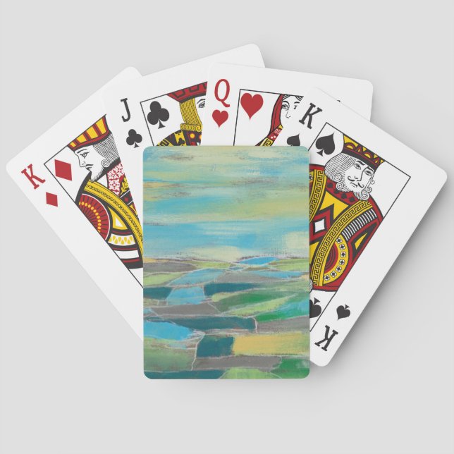 Fragmented Field I Playing Cards (Back)
