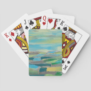 Fragmented Field I Playing Cards