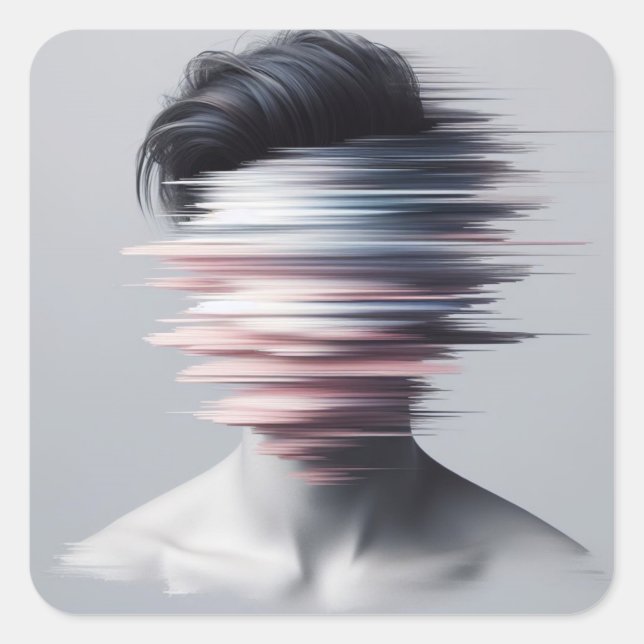 Fragmented Identity Square Sticker (Front)