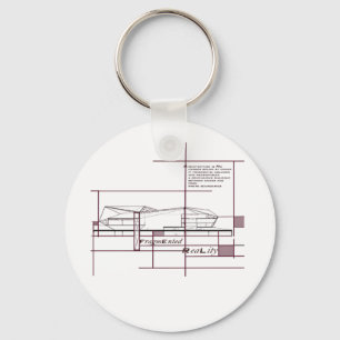 Fragmented Reality – Architectural Expression Key Ring