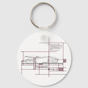 Fragmented Reality – Architectural Expression Key Ring