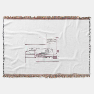 Fragmented Reality – Architectural Expression Throw Blanket