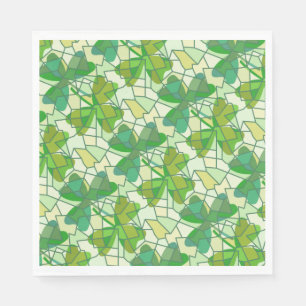 Fragmented Shamrocks Napkin