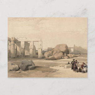 Fragments of the Great Colossus at The Memnonium, Postcard