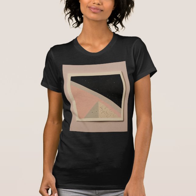 Fragments Pastel Art black Tee (Front)