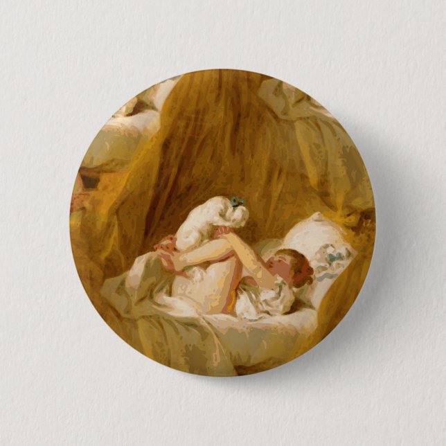 fragonard 6 cm round badge (Front)