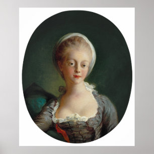 Fragonard Portrait of Young Woman Art Print
