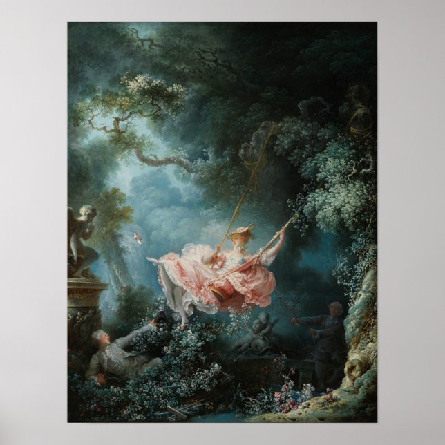 Fragonard’s The Swing – Classical Painting Poster (Front)