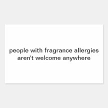 fragrance allergies sticker