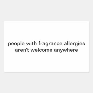 fragrance allergies sticker