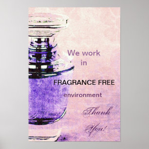 Fragrance free environment poster