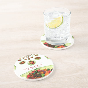 Fragrance of Life: Potpourri Inspirational Message Coaster