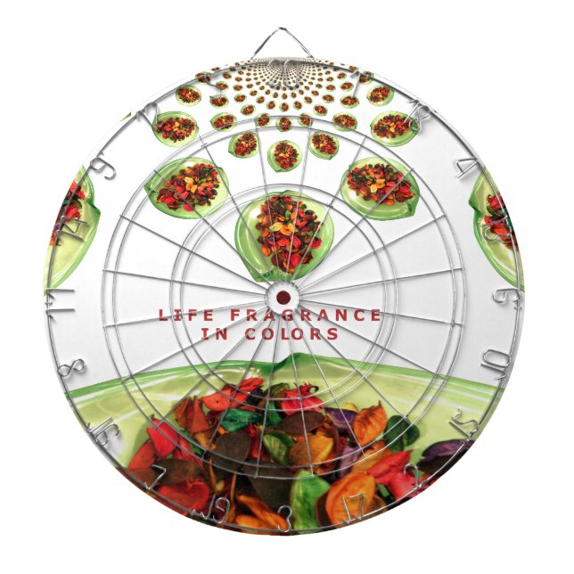 Fragrance of Life: Potpourri Inspirational Message Dartboard (Front)