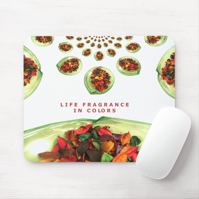 Fragrance of Life: Potpourri Inspirational Message Mouse Pad (With Mouse)