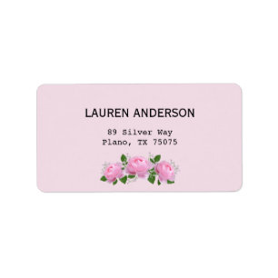 Fragrant Pink Roses,  Label