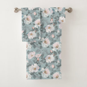 Fragrant Roses Bath Towel Set