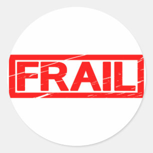 Frail Stamp Classic Round Sticker