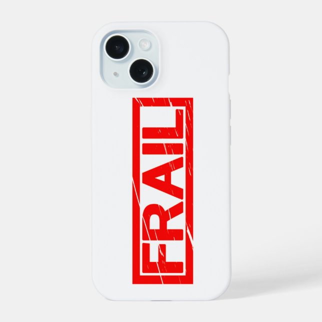 Frail Stamp iPhone 15 Case (Back)