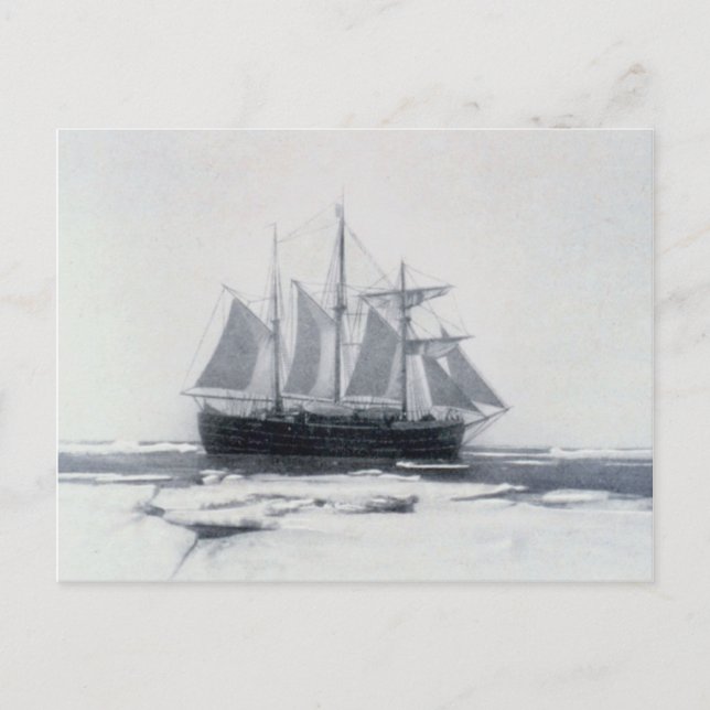 Fram, Nansen's ship, in polar ice Postcard (Front)