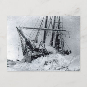 Fram, Nansen's ship, in polar ice Postcard