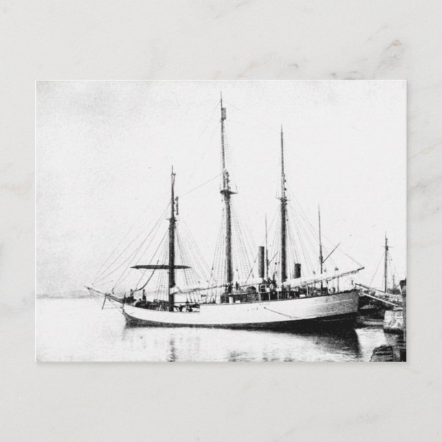 Fram, Nansen's ship, in port Postcard (Front)