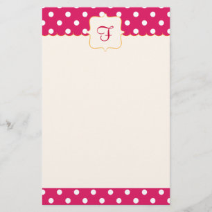 Framboise Monogrammed Stationery