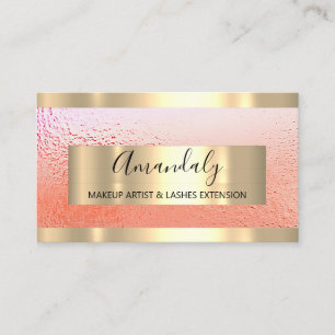 Frame Event Planner Rose Gold Business Card
