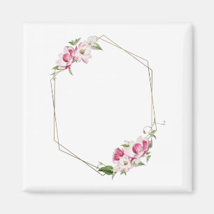 Frame Floral Flower Magnet