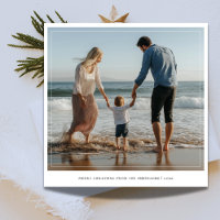 Frame Photo Handwriting Beach Christmas Family