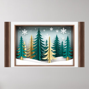 Frame tv design poster