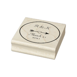Framed Arrow with Heart Art Stamp