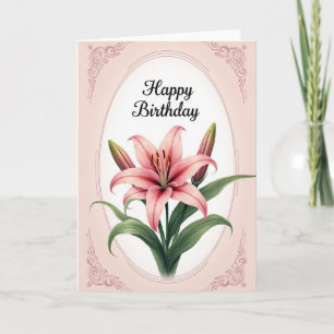Framed Bloom Birthday Card