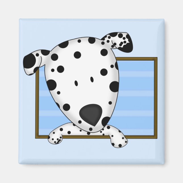 Framed Cartoon Dalmatian Magnet (Front)